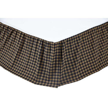 Navy Check Bed Skirts VHC Brands - The Fox Decor